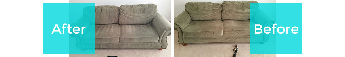 Before/After Upholstery Cleaning in Hackberry Creek